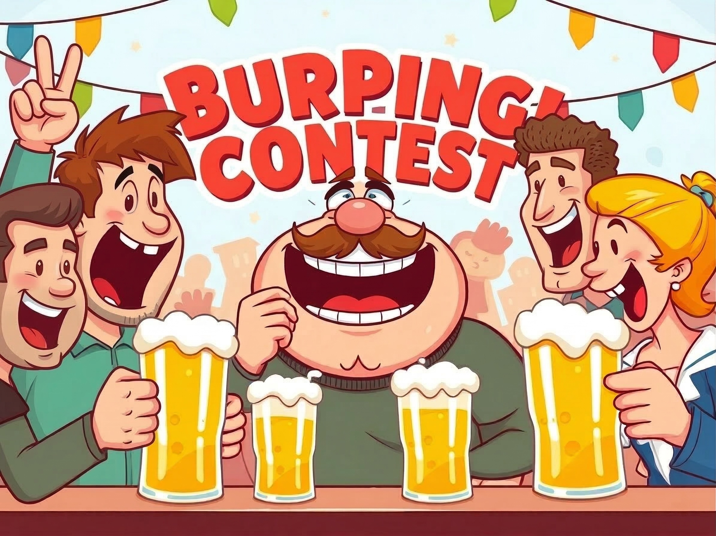 Burp Fest burping contest at a beer festival